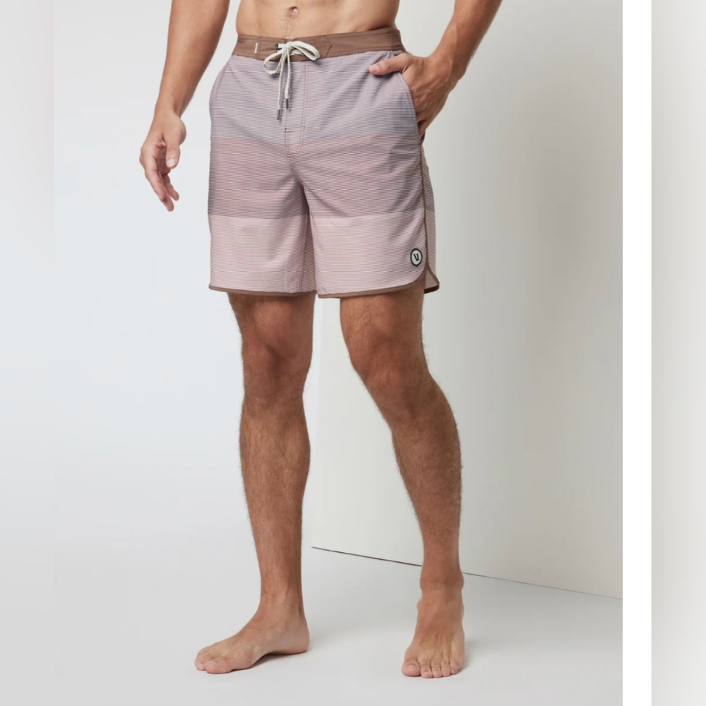 Vuori Cruise Boardshort Clove Wave Stripe V314 Size 34